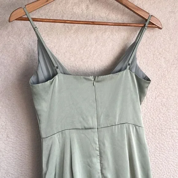Lulu's Sage Green Maxi Dress - Picture 8 of 11